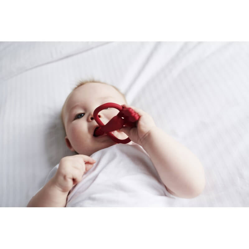 Matchstick Monkey Original Teething Toy & Gel Applicator - Red
