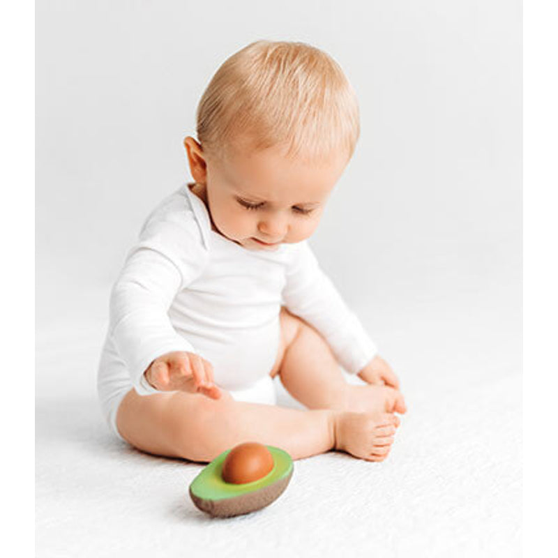 Oli&Carol Teether & Bath Toy - Fruits & Veggies - Arnold the Avocado