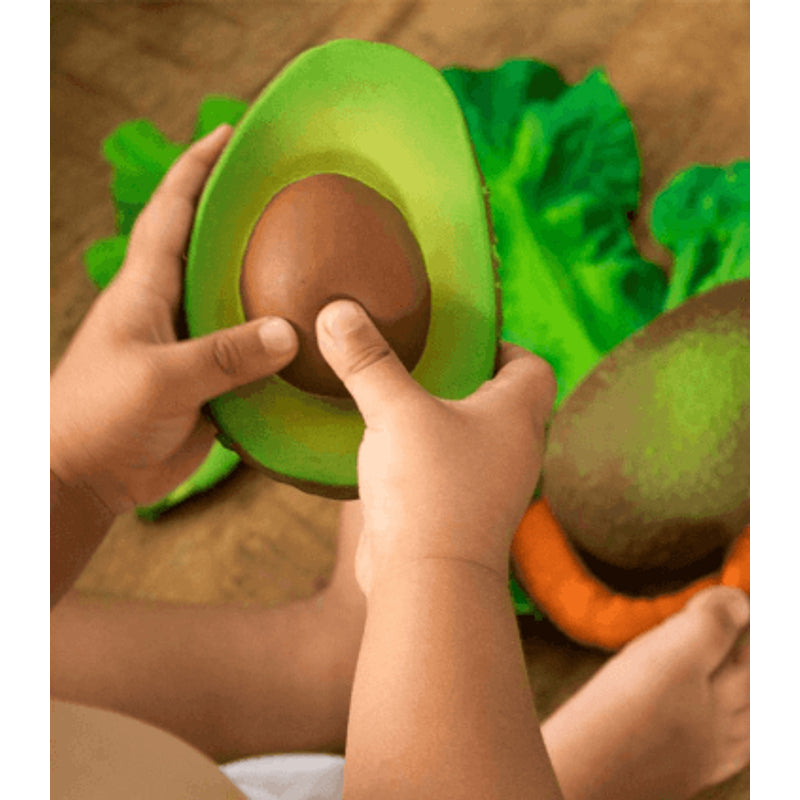 Oli&Carol Teether & Bath Toy - Fruits & Veggies - Arnold the Avocado