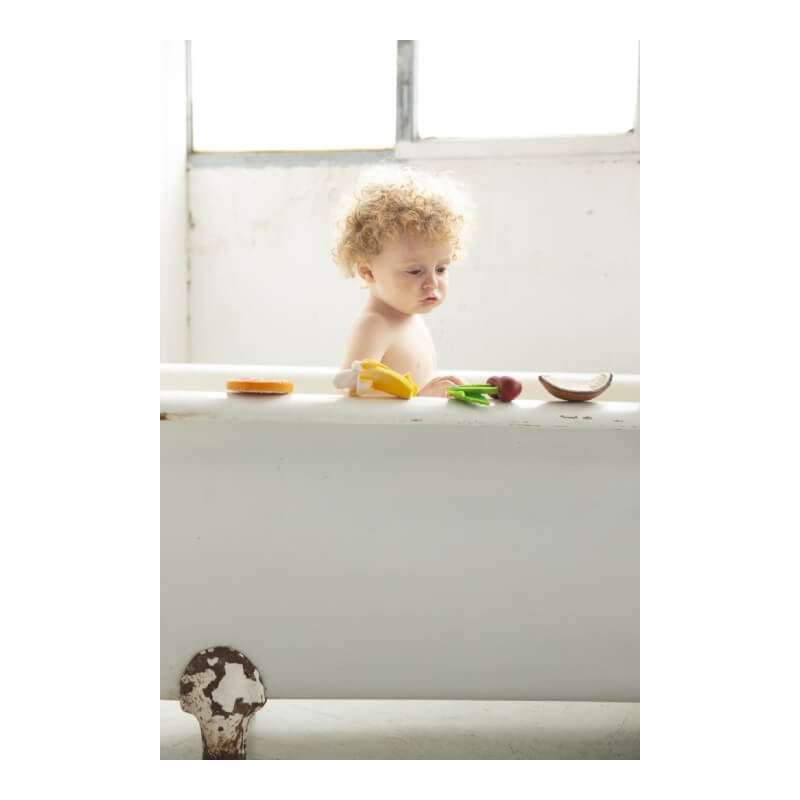 Oli&amp;Carol 磨牙洗澡玩具 - 水果蔬菜系列 - 椰子可可