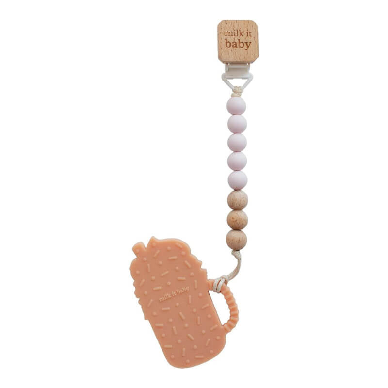 Milk It Baby Teether Set - Chocolate Monster Milkshake