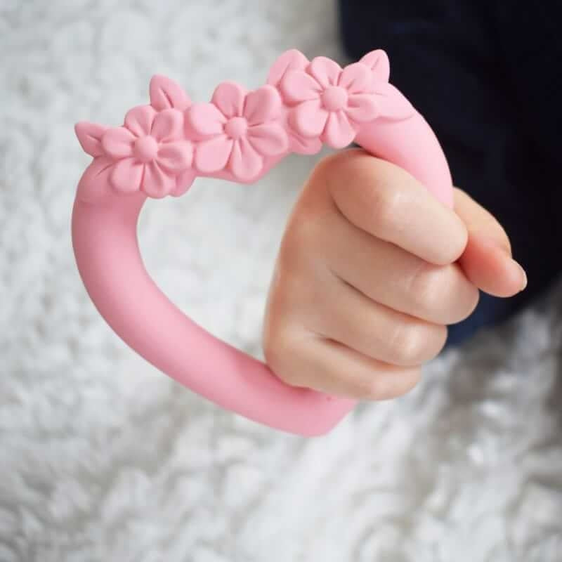 A Little Lovely Company Teething Ring - Sweet Heart