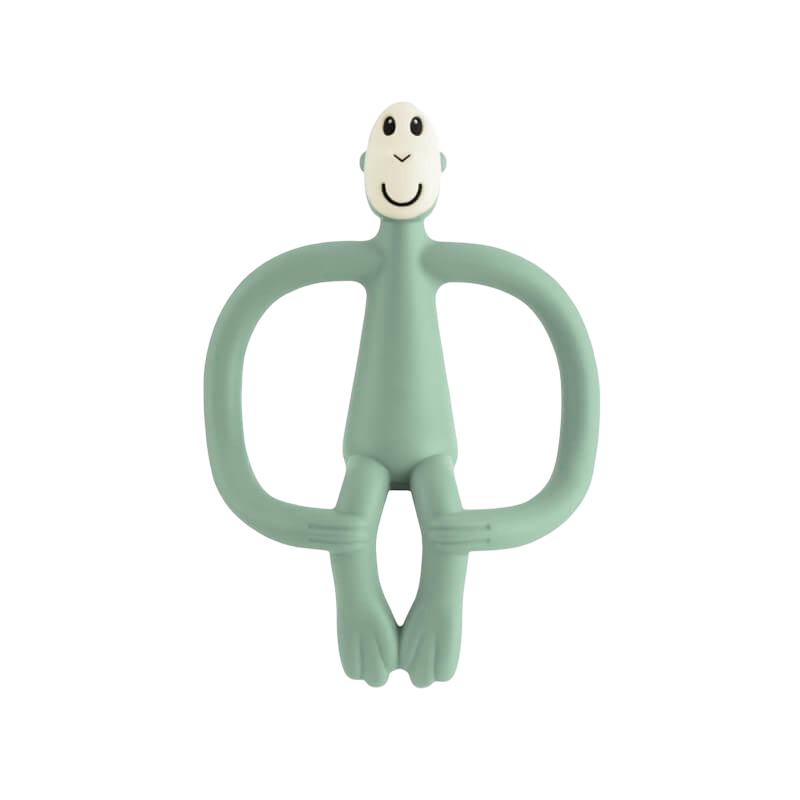 Matchstick Monkey Original Teething Toy With Tail - Mint Green