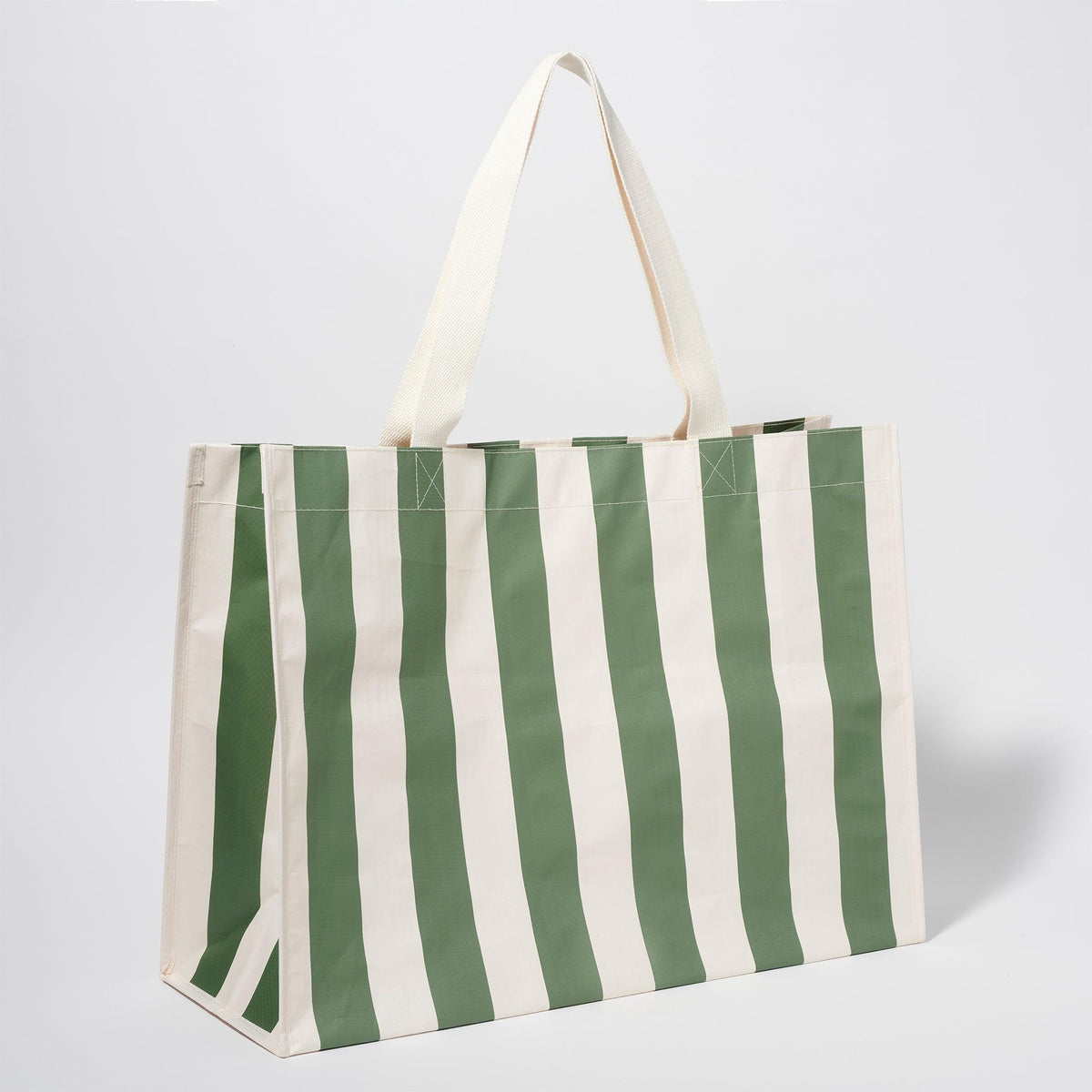 SUNNYLiFE Carryall Beach Bag - The Vacay Olive Stripe