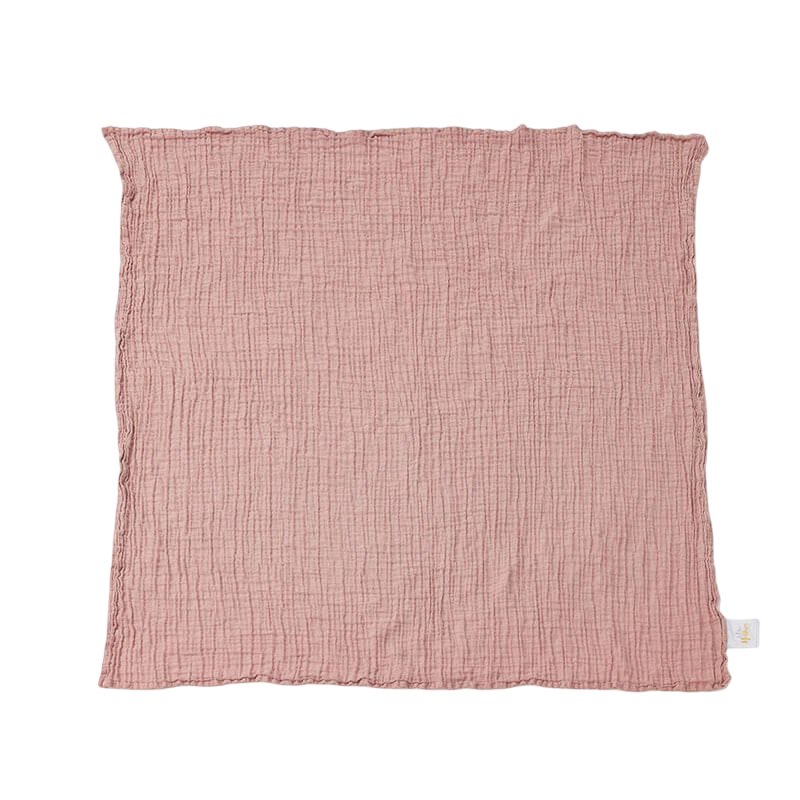 Little Hushies The Little Organic Baby Swaddle Blanket™ 120x120cm (1-Pack) - Blush Sand