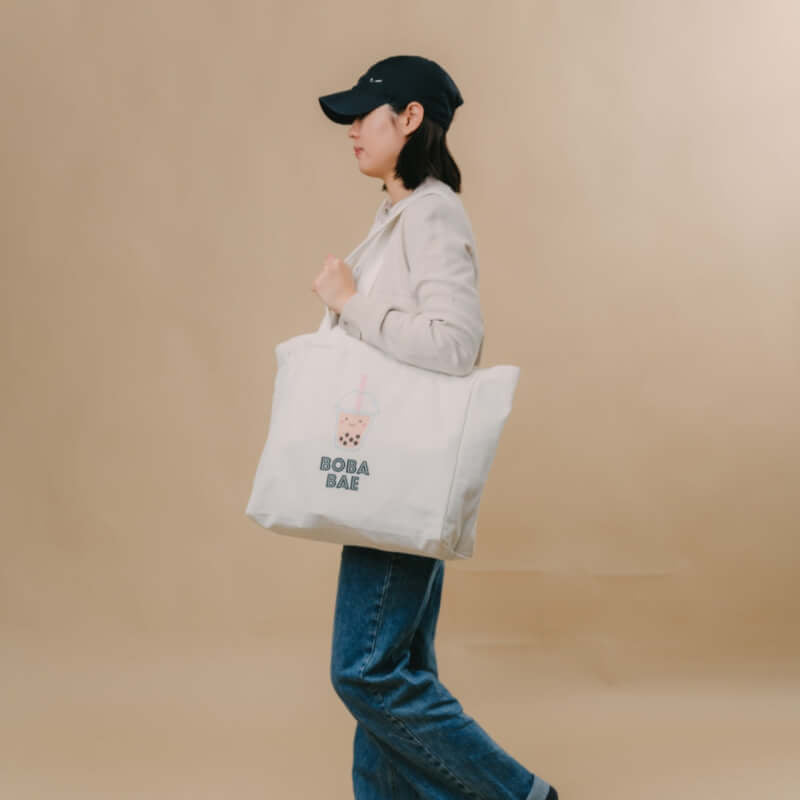 The Wee Bean The Ultimate Carry All Canvas Tote Bag - Boba Bae