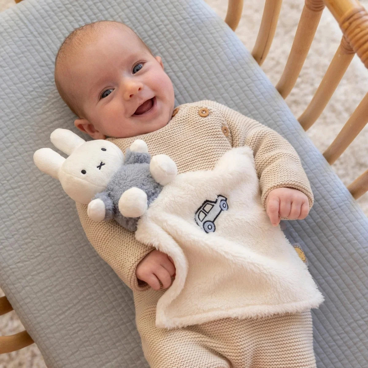Tiamo Miffy Cuddle Cloth Fluffy blue