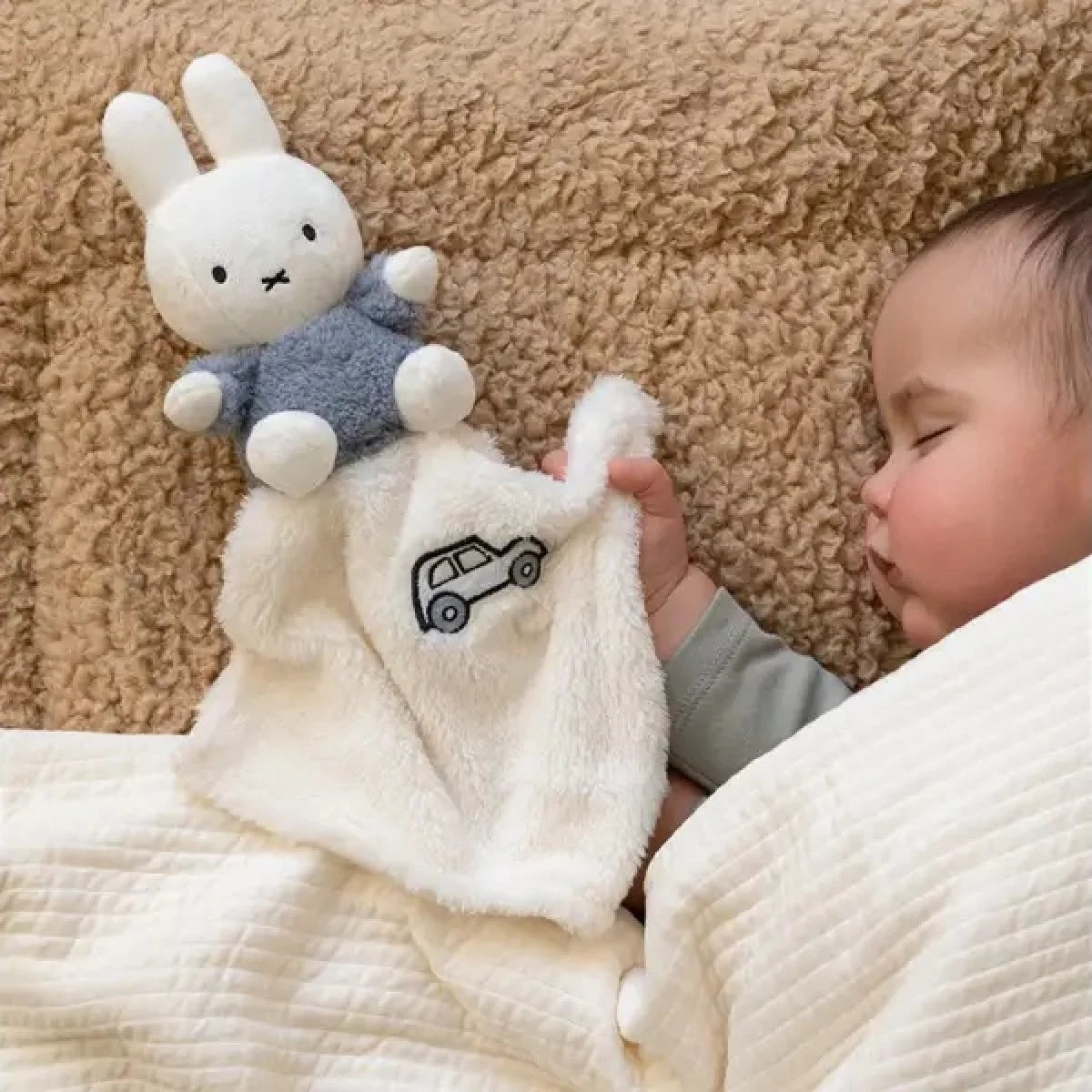 Tiamo Miffy Cuddle Cloth Fluffy blue