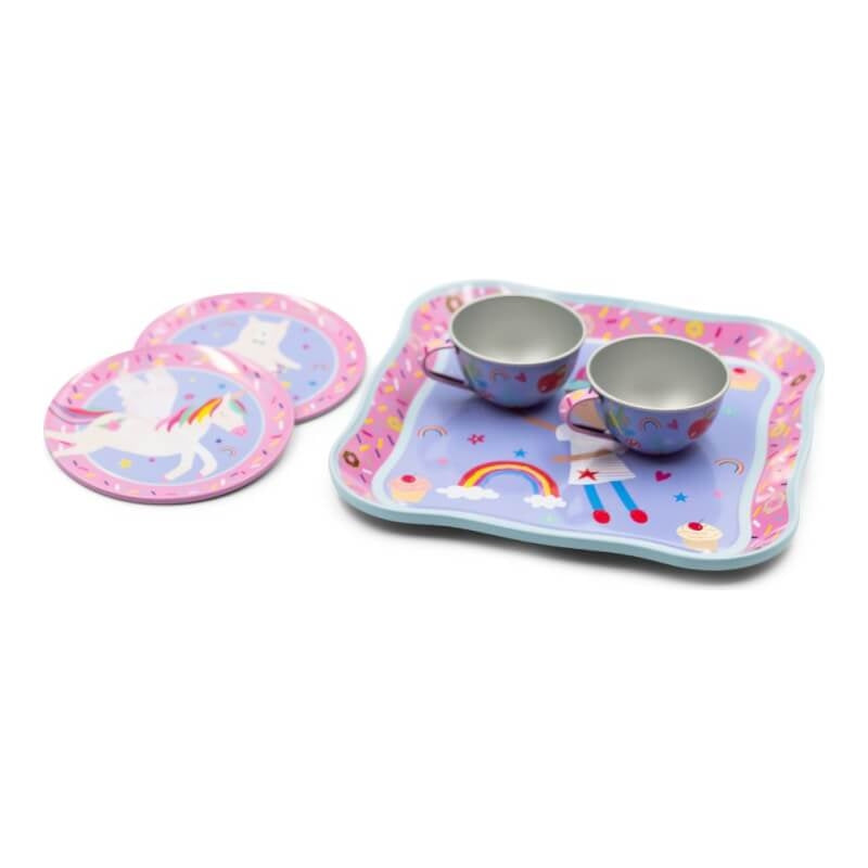 Floss & Rock Tin Tea Set - Rainbow Fairy 7-Piece