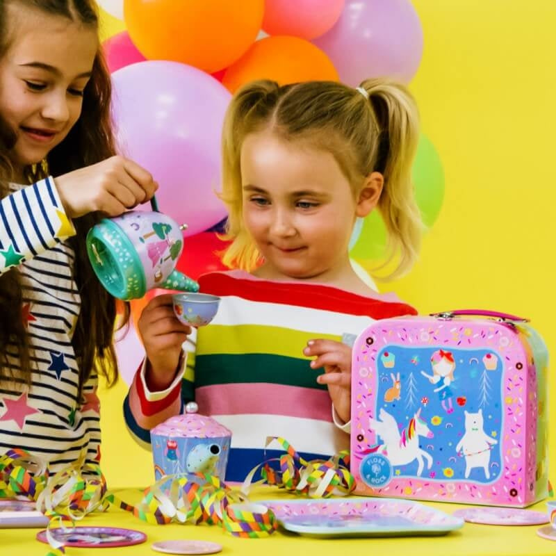 Floss & Rock Tin Tea Set - Rainbow Fairy 7-Piece