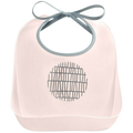 Beaba Training Bib with Crumb Catcher - Pink Grid