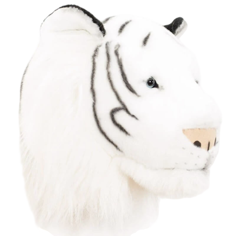 Wild & Soft Trophy Animal Head - Albert the White Tiger