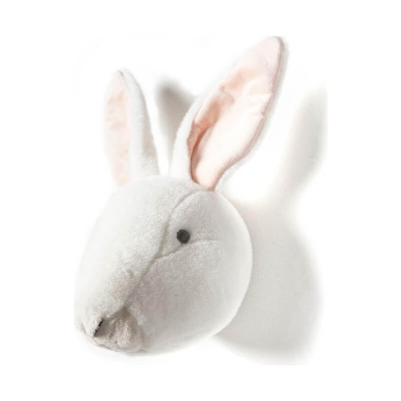 Wild & Soft Trophy Animal Head - Alice the White Rabbit