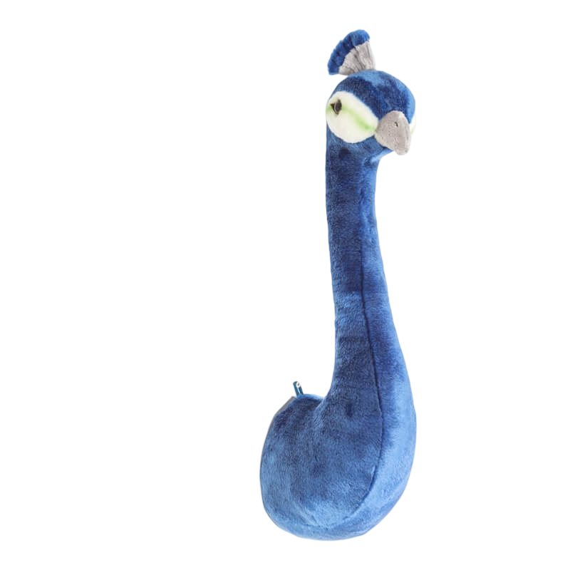Wild & Soft Trophy Animal Head - Elliott the Peacock