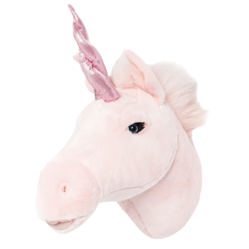 Wild & Soft Trophy Animal Head - Julia the Pink Unicorn