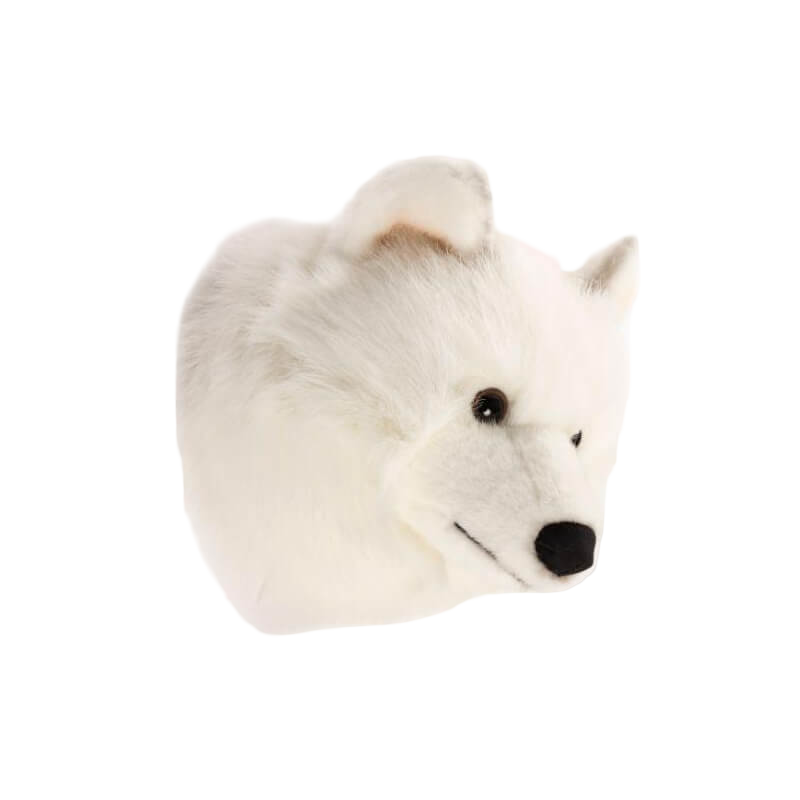 Wild & Soft Trophy Animal Head - Lucy the White Wolf