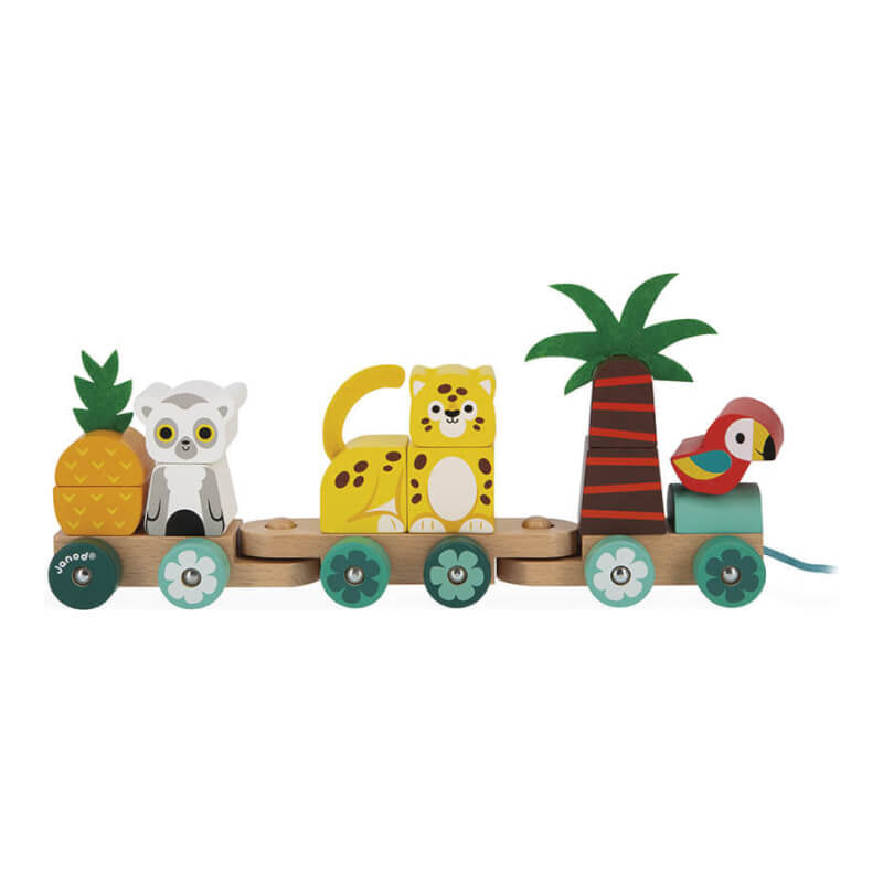 Janod Tropik - Pull-Along Tropical Train