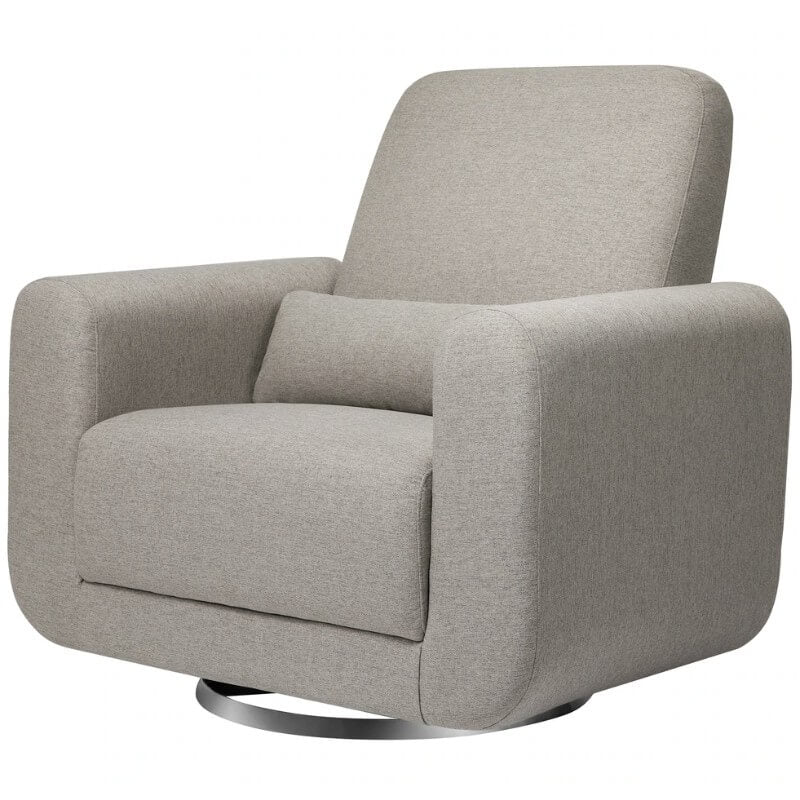 Babyletto Tuba Extra Wide Swivel Glider - Performance Grey Eco-Weave