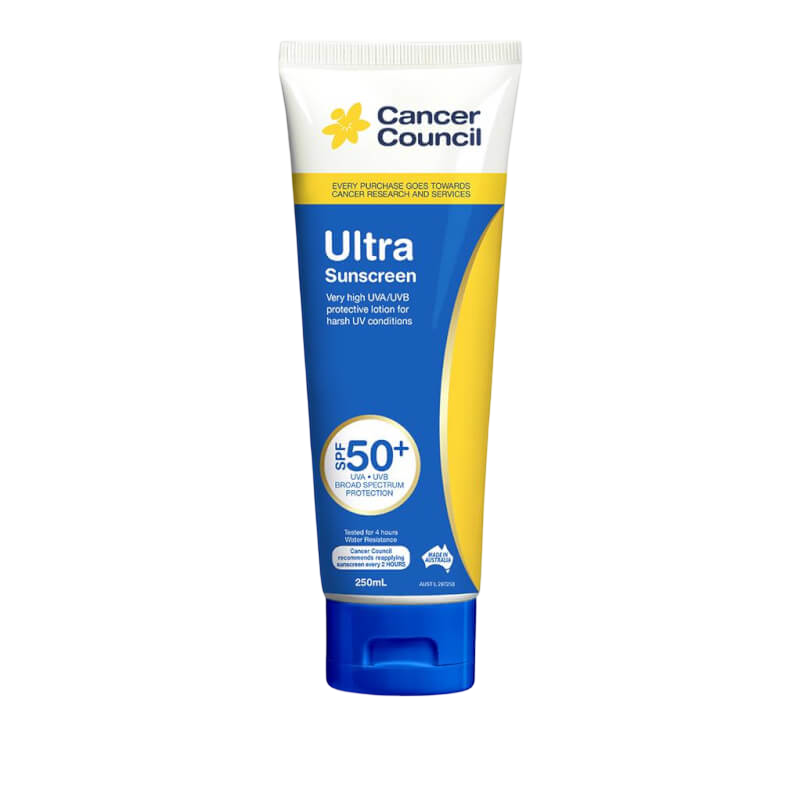 Cancer Council Ultra Sunscreen SPF50+ 250ml Tube
