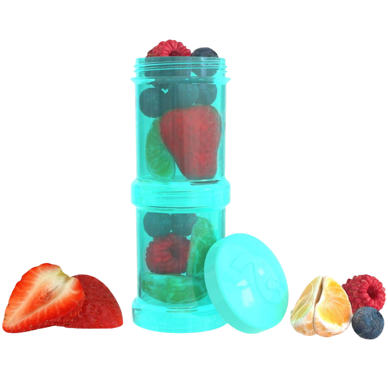 Twistshake Container 2x 100ml - Turquoise