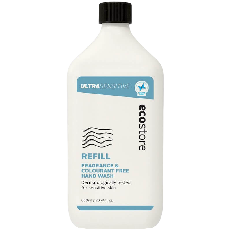 Ecostore Ultra Sensitive Fragrance & Colourant Free Hand Wash 850ml Refill