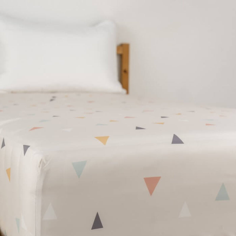 Jadaloo Anti-Dustmite Ultra Soft Single Bed Fitted Sheet 190x90cm - Juni Peach