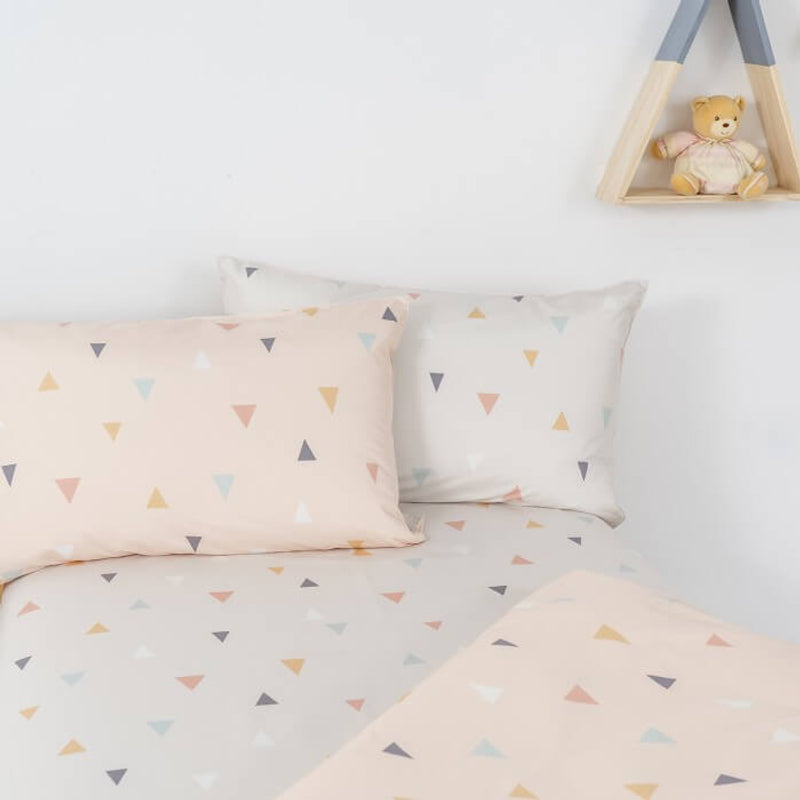 Jadaloo Anti-Dustmite Ultra Soft Single Bed Fitted Sheet 190x90cm - Juni Peach