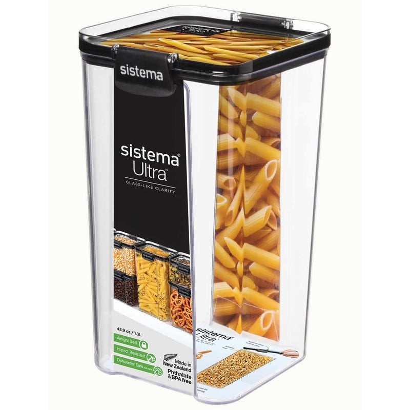 Sistema® Ultra™ Square (460ml, 700ml, 920ml, 1.3L, 1.9L, 1.4L, 2.75L, 4L)