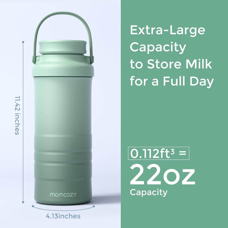 Momcozy Portable Breast Milk Cooler for Outdoor - Green - 22oz