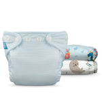 Charlie Banana 3 Pack - Reusable Cloth Diapers Newborn - Ocean Voyage