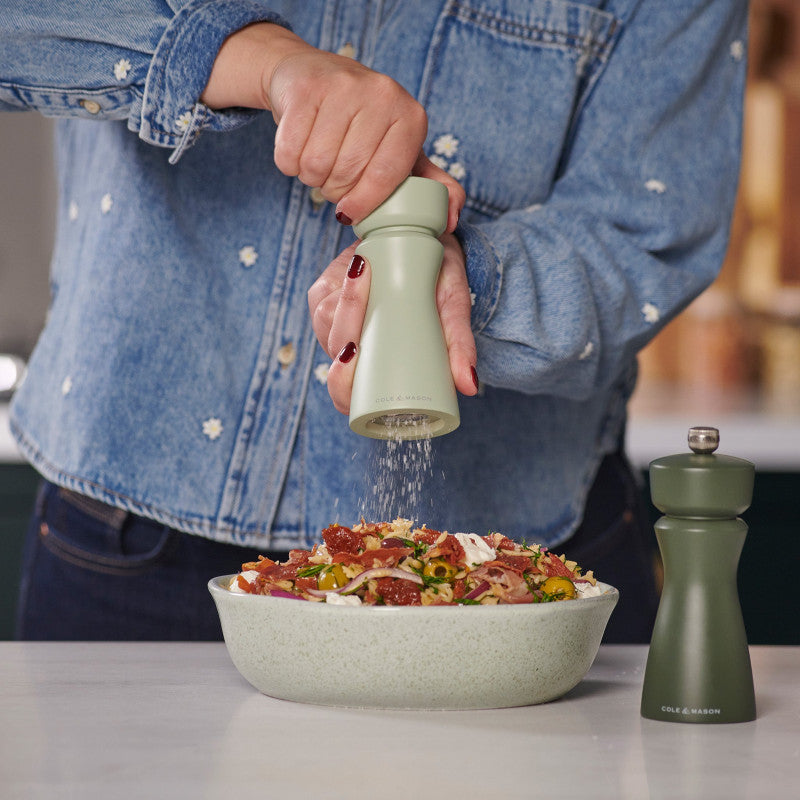 Cole & Mason Kenton 150mm/ 6in Sage Salt & Pepper Mill