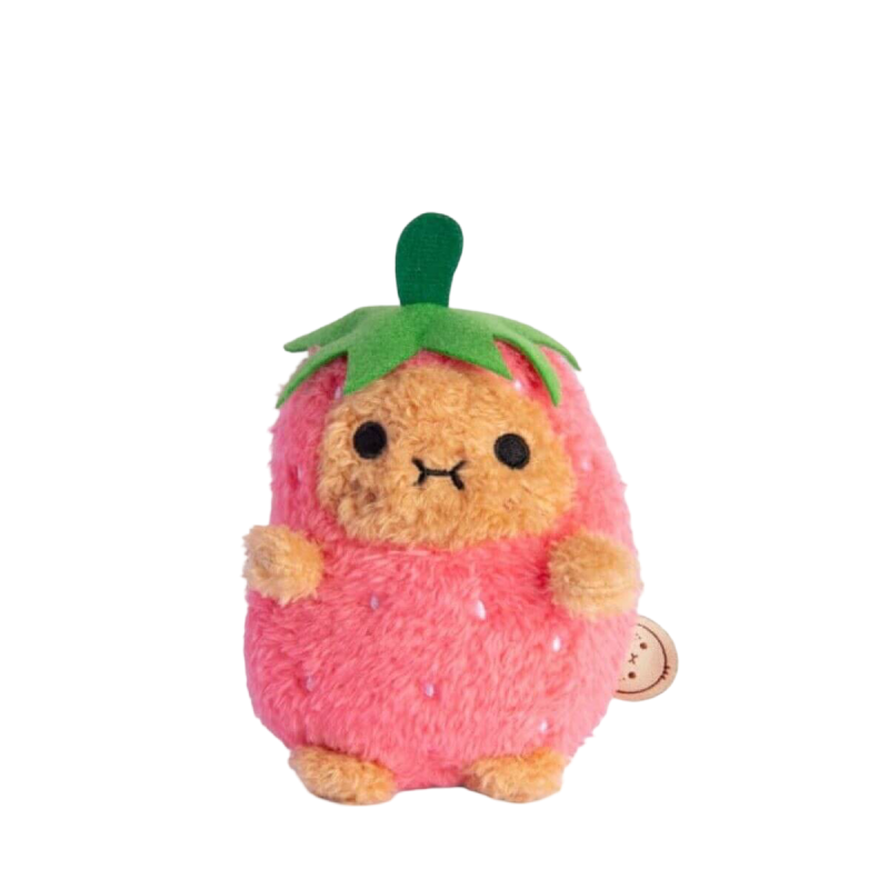Noodoll Strawberry Ricespud Mini Sitting Plush Toy