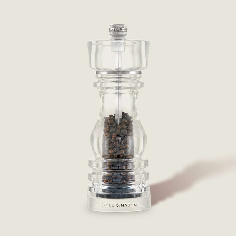 Cole & Mason London 180mm/ 7in Acrylic Pepper Mill