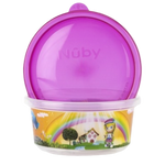 Nuby 可堆疊式有蓋洗碗碗（300毫升 x 6）- 女孩款