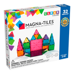Magna-Tiles 經典透明彩色磁力片 32 片裝