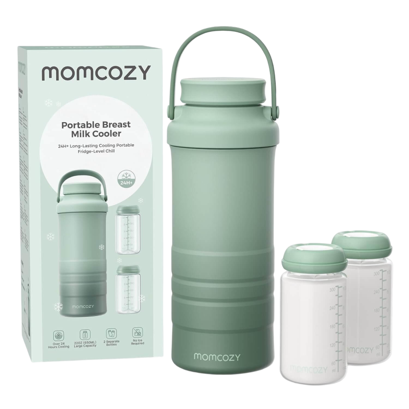 Momcozy Portable Breast Milk Cooler for Outdoor - Green - 22oz