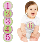 Pearhead First Year Belly Stickers - Pink