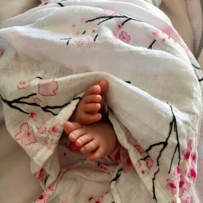 Malabar Baby Organic Muslin Swaddle 2-Pack - Sakura