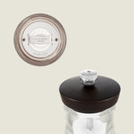 Cole & Mason Holborn 95mm/ 3.75in Acrylic & Black Wood Salt Mill