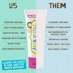 Jack N' Jill Natural Toothpaste - Berries & Cream 50g