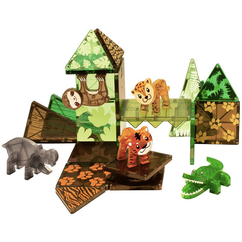 Magna-Tiles 叢林動物 25 片套裝