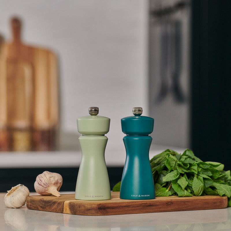 Cole & Mason Kenton 150mm/ 6in Sage Salt & Pepper Mill
