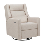 Babyletto Kiwi Plus 電動躺椅/旋轉搖椅，帶電動可調式頭枕和 USB 接口 - Performance Beach Eco-Weave 面料