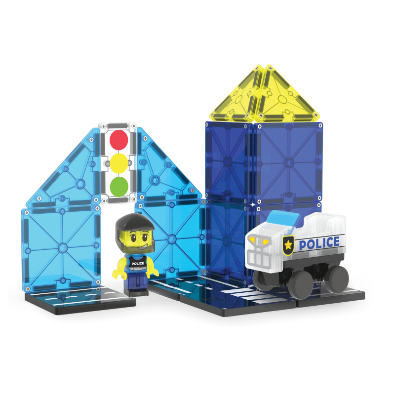 Magna-Tiles Police Patrol™ 20 Piece Set
