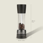 Cole & Mason Derwent 190mm/ 7.5in Black Wood Salt&Pepper Gift Set (Filled)