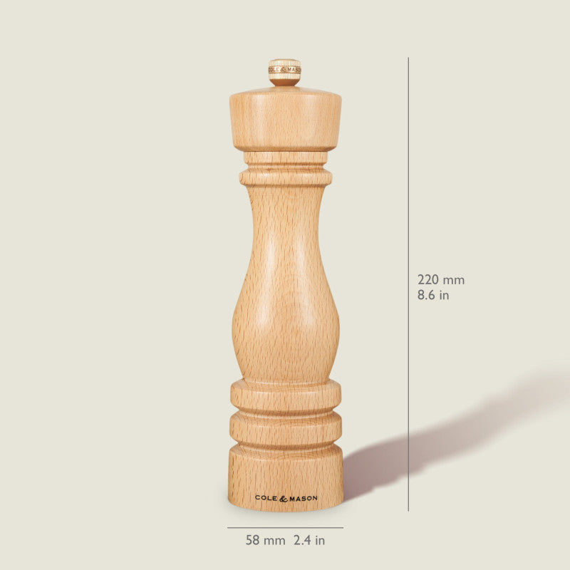 Cole & Mason London 220mm/ 8in Natural Beech Gift Set