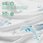 Momcozy Hooded Baby Towel Ultra Soft 2 in a pack - Marine Whale Magic