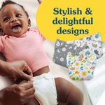Charlie Banana 3 Pack - Reusable Cloth Diapers Newborn - Night Nite