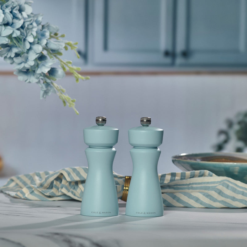 Cole & Mason Kenton 150mm/ 6in Blue Salt Salt & Pepper Mill