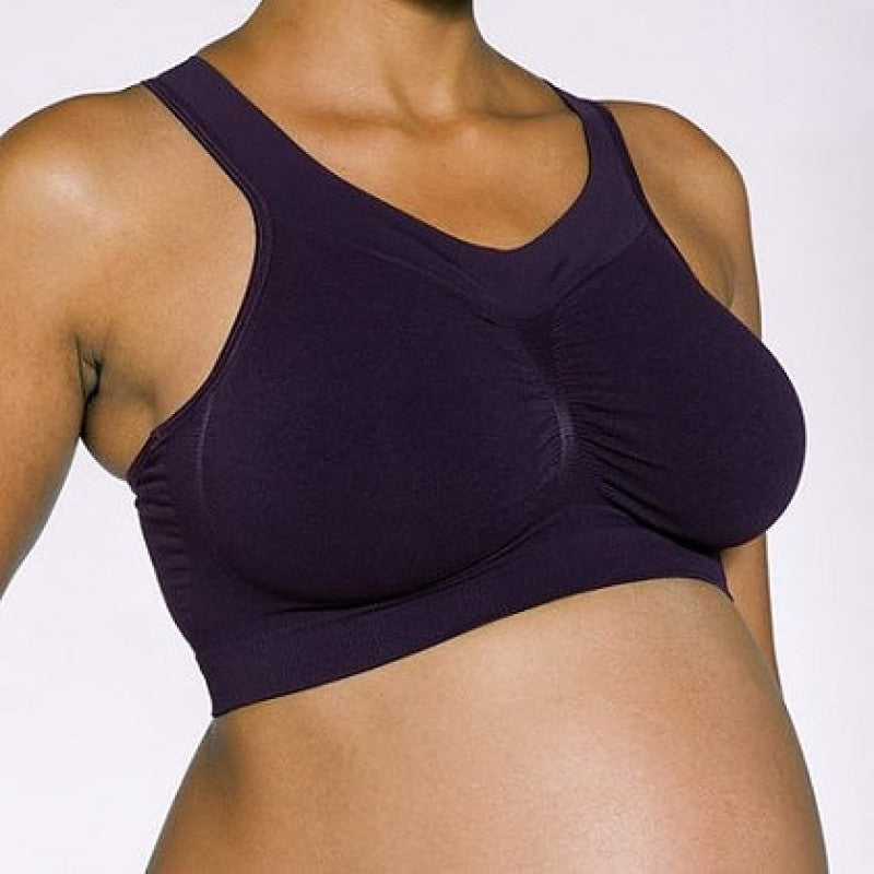 Cantaloop Pregnancy Bra (Black with Purple)